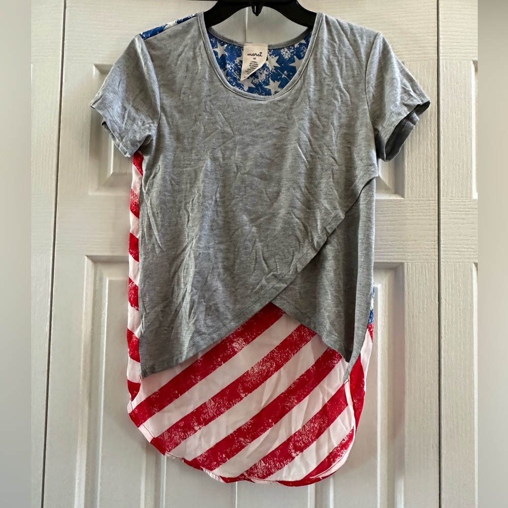 Medium Marci red, white, & blue shirt